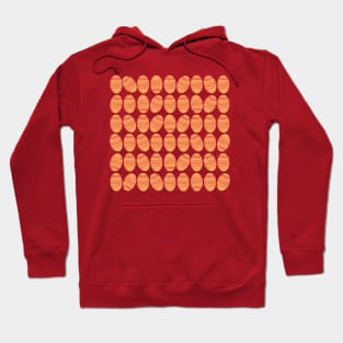 The red and yellow decorated easter egg pattern Hoodie